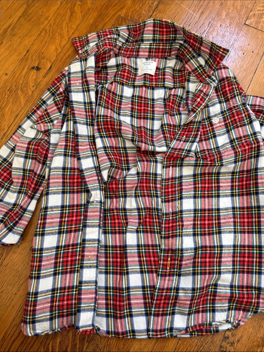Crewcuts Red White Plaid Button-Down Shirt